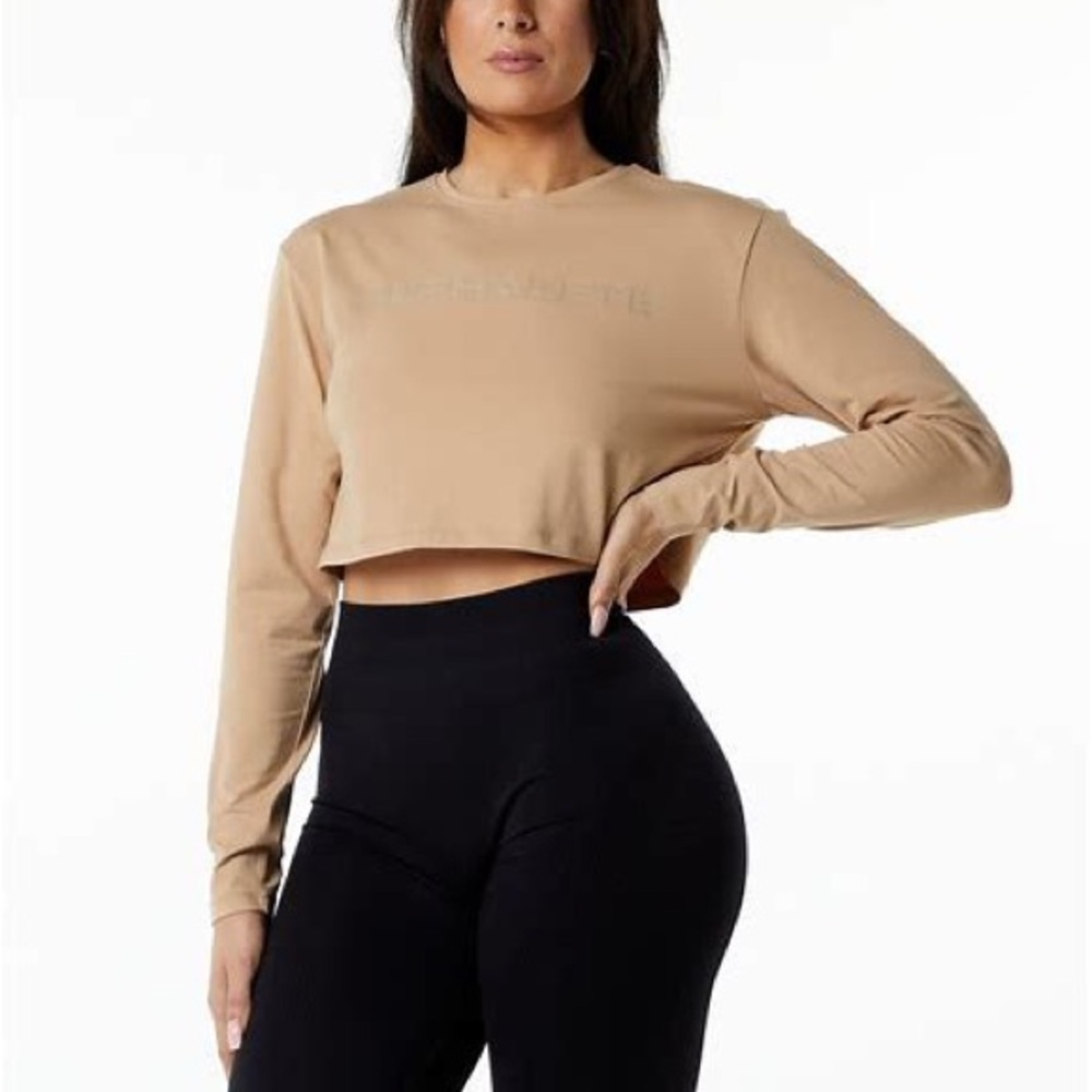 Alphalete Core LS Crop - Taupe